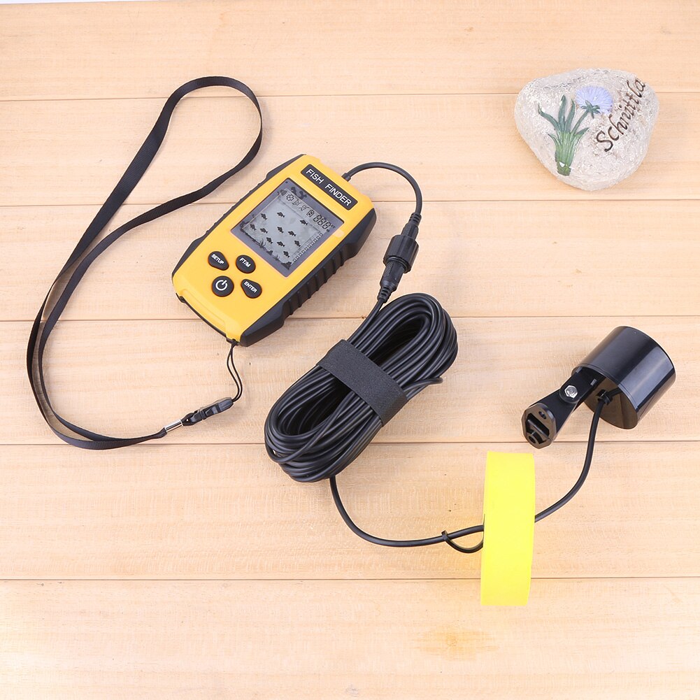 Underwater Sonar Fish Finder Detector Cam Transducer 100m 200KHz Portable Outdoor Entertainment Fish Finder Detector