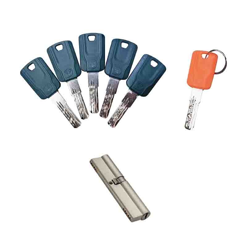 Euro profile Italian style security front door cylinder lock with key