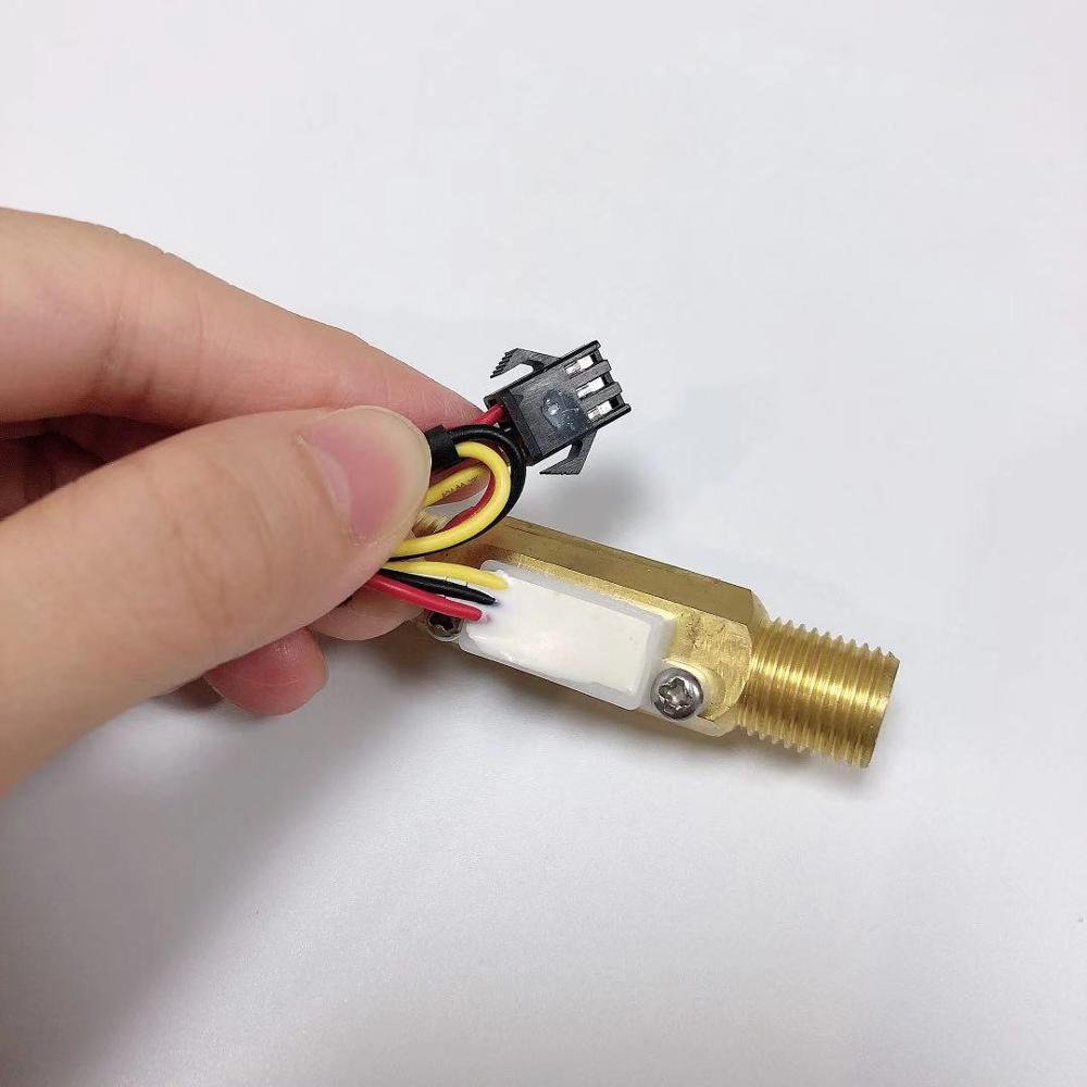 G 1/4 " Male High Precision Brass Copper Liquid Magnetic Flowmeter Water Flow Sensor Level Switch Meter Coffee Milk Machine