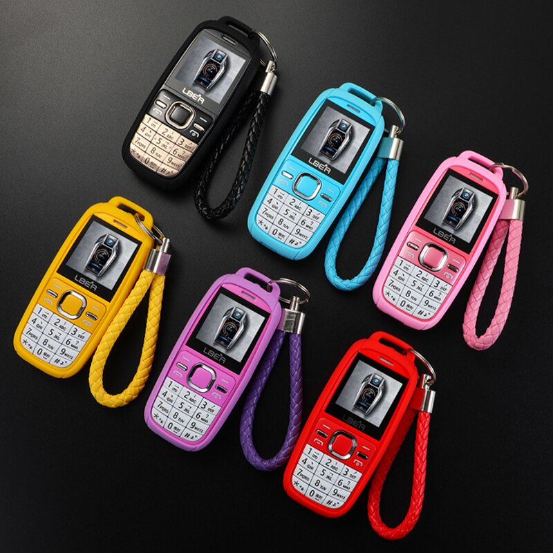 Bar Lovely Cartoon Pocket Small Mobile Phone Student Children No Camera Bluetooth Torch Mini Cute CellPhone Free Case