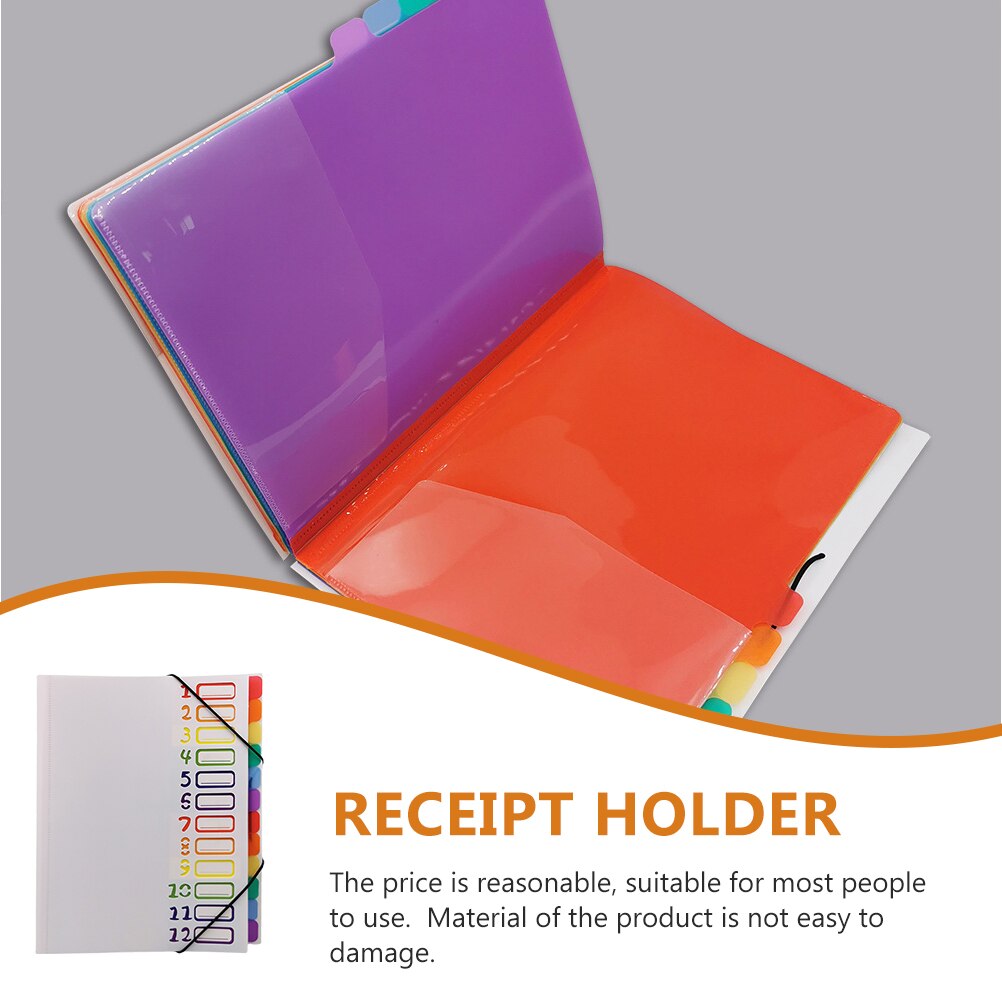 Multi-use File Folder A4 Document Folder Receipt Organizer Binding Filer Holder