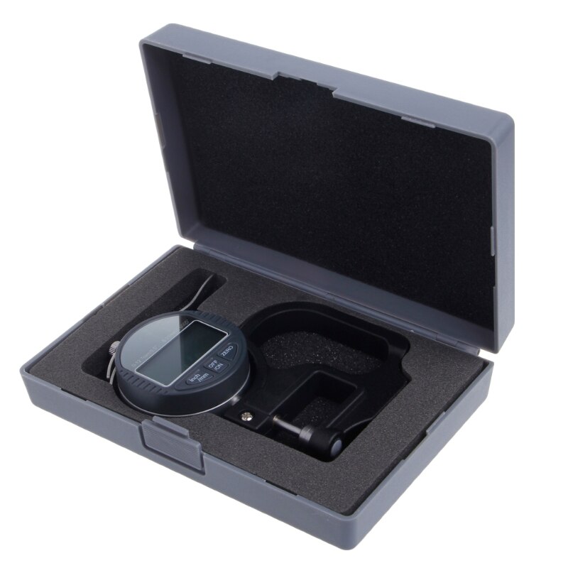 0-12.7mm Electronic Micrometer Digital Thickness Meter Gauge 0.01mm Depth Tester for Paper Film Leather Thickness Measuring Tool