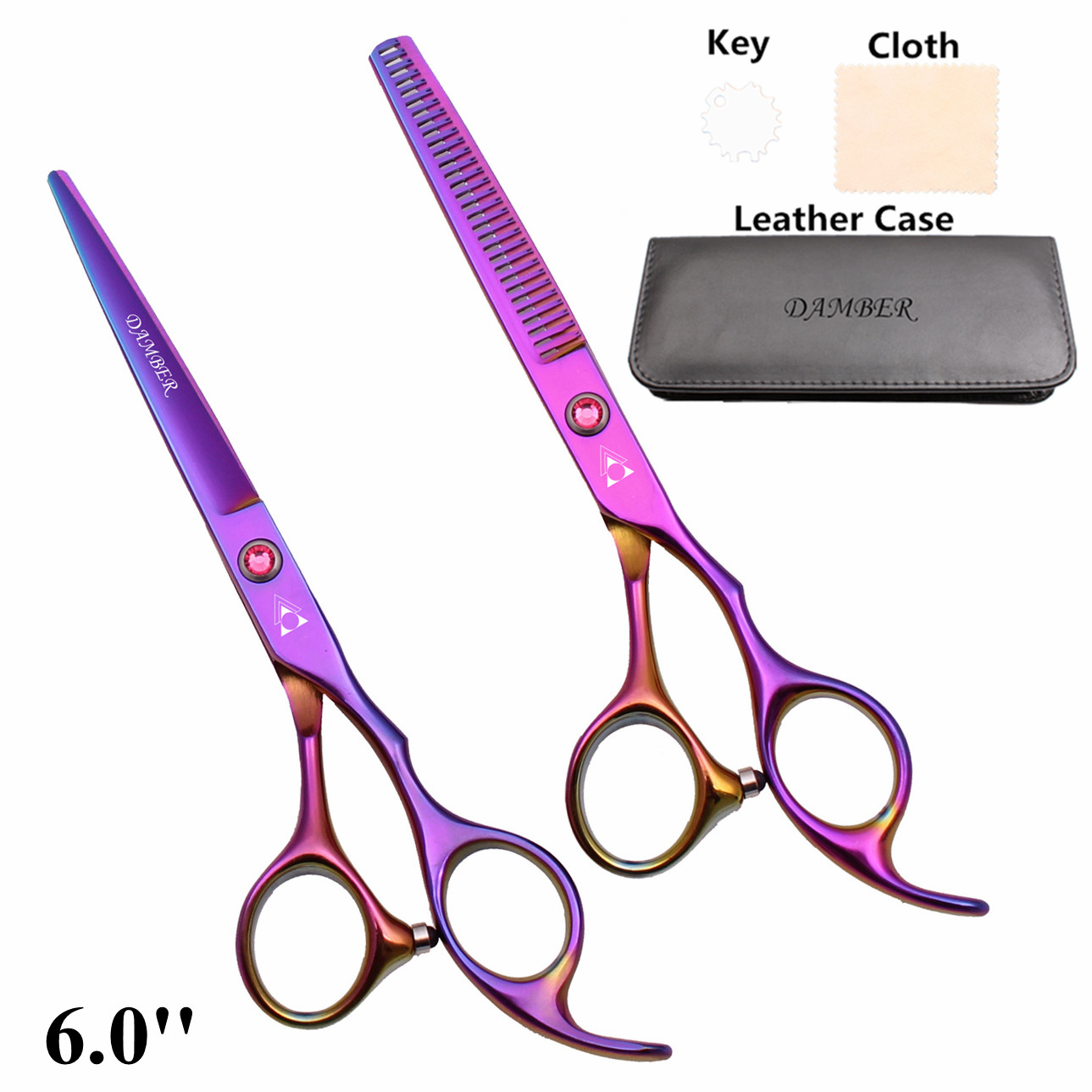 Tijeras para el cabello 5,5 6,0, tijeras profesionales de peluquería, juego de tijeras de peluquero para adelgazar, tijeras para cortar cabello 440C Japón acero 888 #: Caqui oscuro