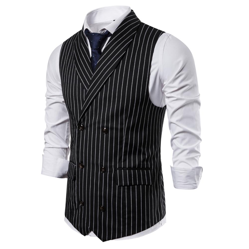 Vest i britisk stil herre slank passe kjole vester fiskebein bryllupsdress herre Vest gilet homme