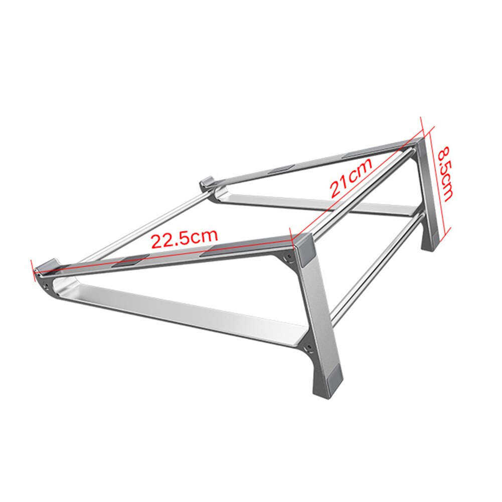 Desktop Laptop Stand 2 in 1 Aluminum Laptop Vertical Stand Notebook Cooling Holder for MacBook Air Pro