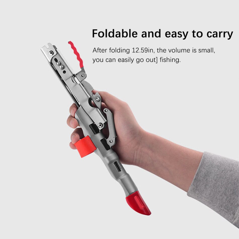 TiimelyTrust Fishing Rod Bracket Stainless Steel Automatic Spring Fishing Rod Bracket Adjustable Folding Spirit Fishing Bracket