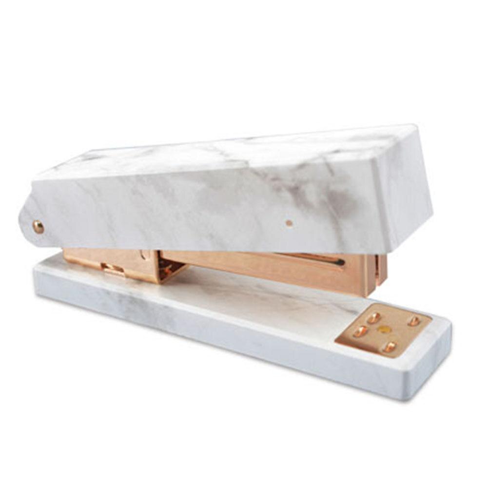 Elegancki marmurowy wzór zszywacz ciężki obowiązek ambona zasilany sprężyną zszywacz robić Dom gabinet materiały introligatorskie: złoto