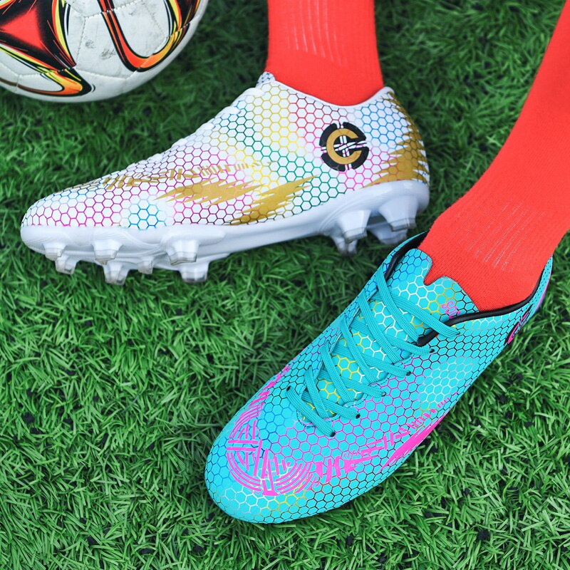 Voetbal Sneakers Mannen Outdoor Sport Voetbal Schoenen Tf/Fg Spikes Beroep Kids Turf Training Klampen Maat 34-46