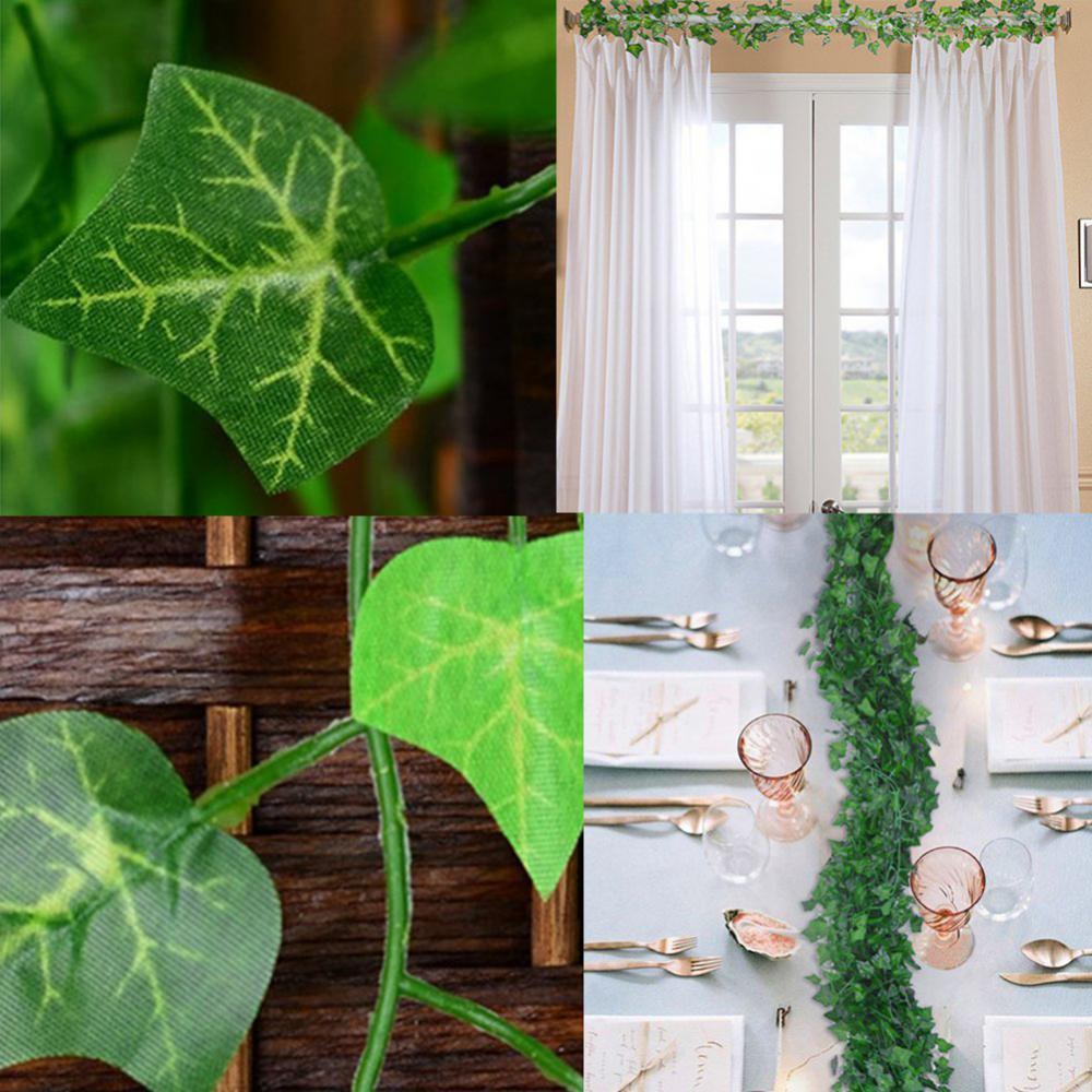 Artificial Plants Creeper Green Leaf Ivy Vine For Home Wedding Decor DIY Hanging Garland Artificial Flowers