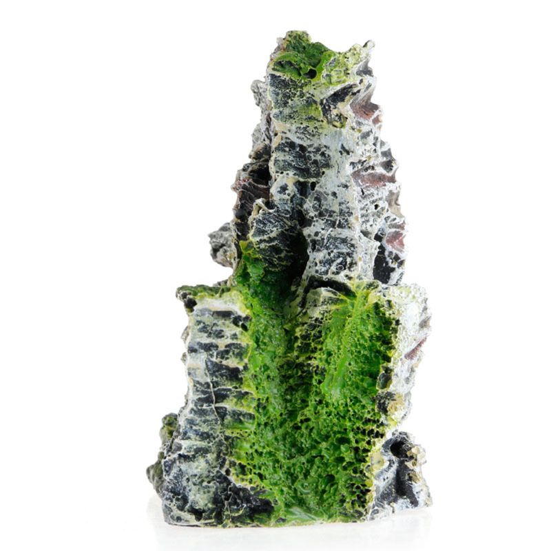 Mountain View Aquarium Rock Cave Tree Bridge Fish Tank Ornament Rockery Decor D08F