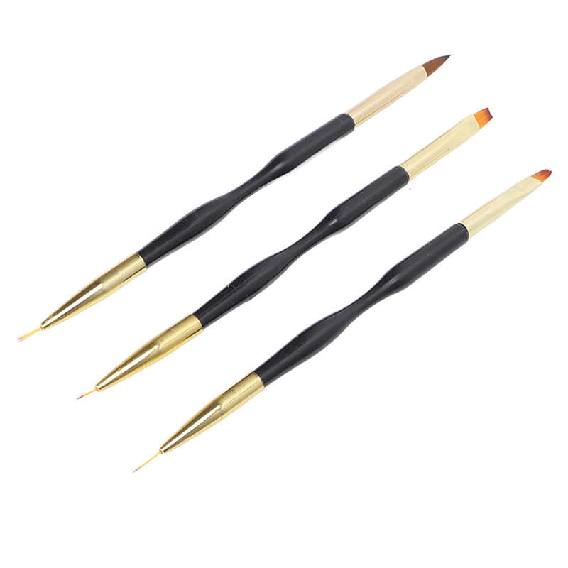 Zestaw pędzli do stylizacji paznokci ergonomiczny uchwyt ABS malowanie paznokci pędzelek do kresek dla Salon paznokci do paznokci artysty dla domu