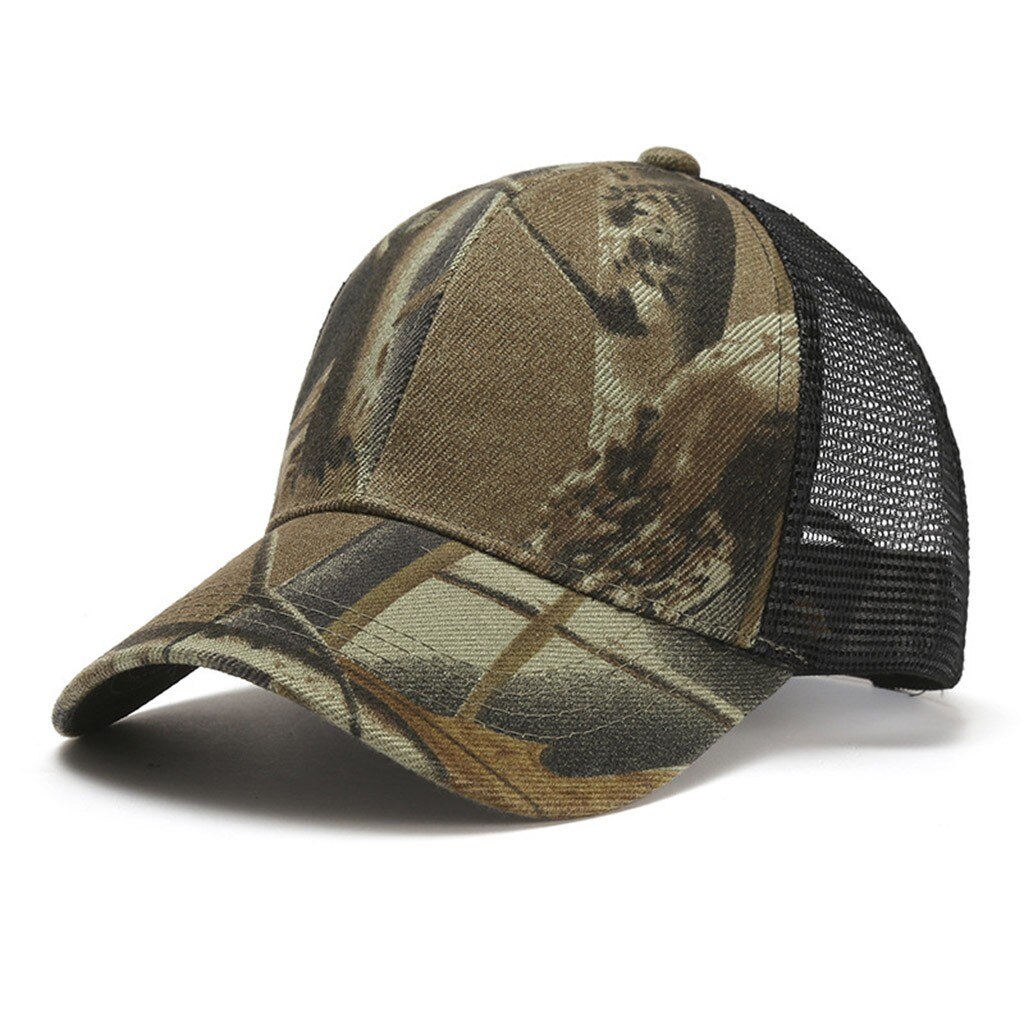 Feitong Baseball Cap Unisex Männer Frauen Camouflage Sonnenhut Einstellbare Baseball Cap Hip Hop Trucker Cap Streetwear Papa Hut
