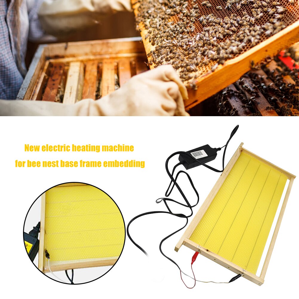 Beekeeping Foundation Electric Embedder Device Automatic Crimping Bee Spleen Heating Beehive Installer Bee Apiculture Tool