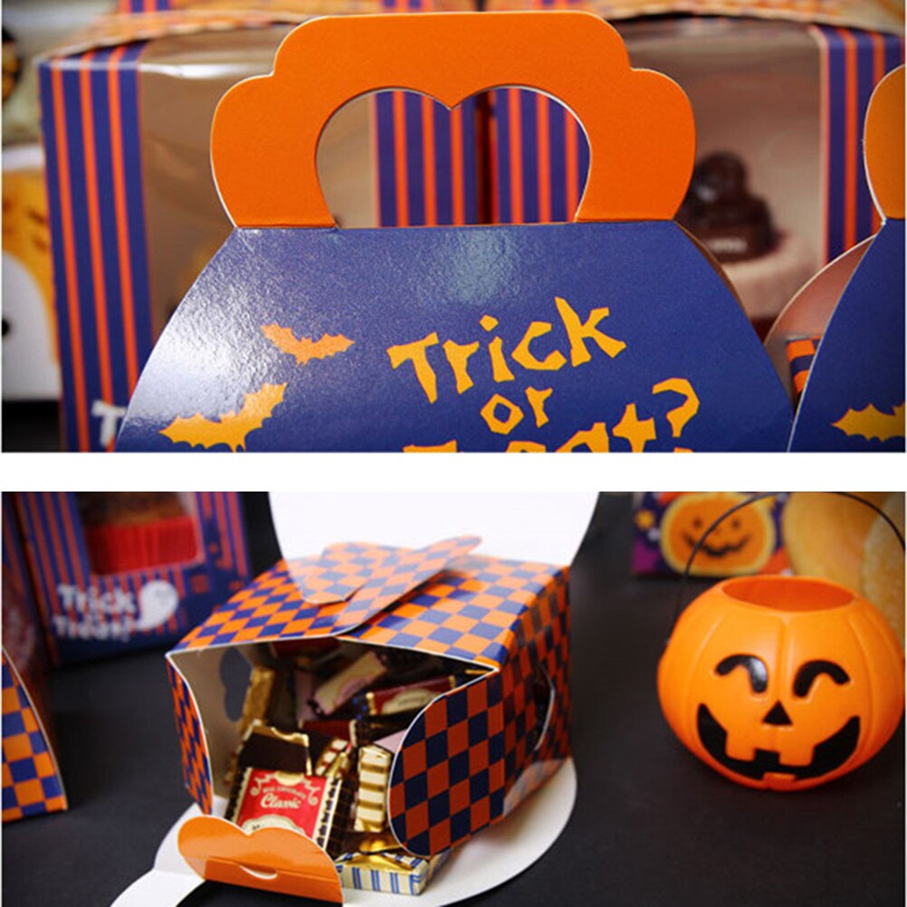 10 pièces boîtes à bonbons volant fantôme Portable Halloween fête fournitures bonbons conteneur emballage boîte bricolage boîtes à nourriture jetables