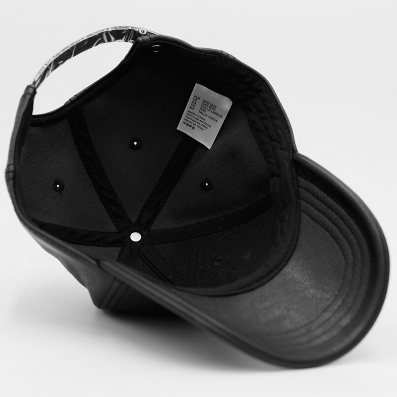 Vlakte Mannen Baseball Cap Vrouwen Solid Leer Snapback Cap Pet Verstelbare Bone Pu Hoeden Voor Mannen Winter Baseball caps