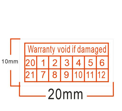 500pcs/lot Warranty sealing label sticker void if seal broken fragile label: H