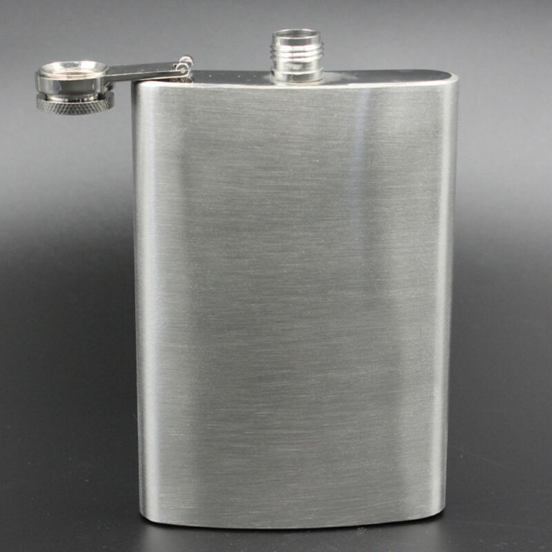 7 8 10 oz Stainless Steel Hip Flask Liquor Alcohol Pocket Wine Whiskey Bottle