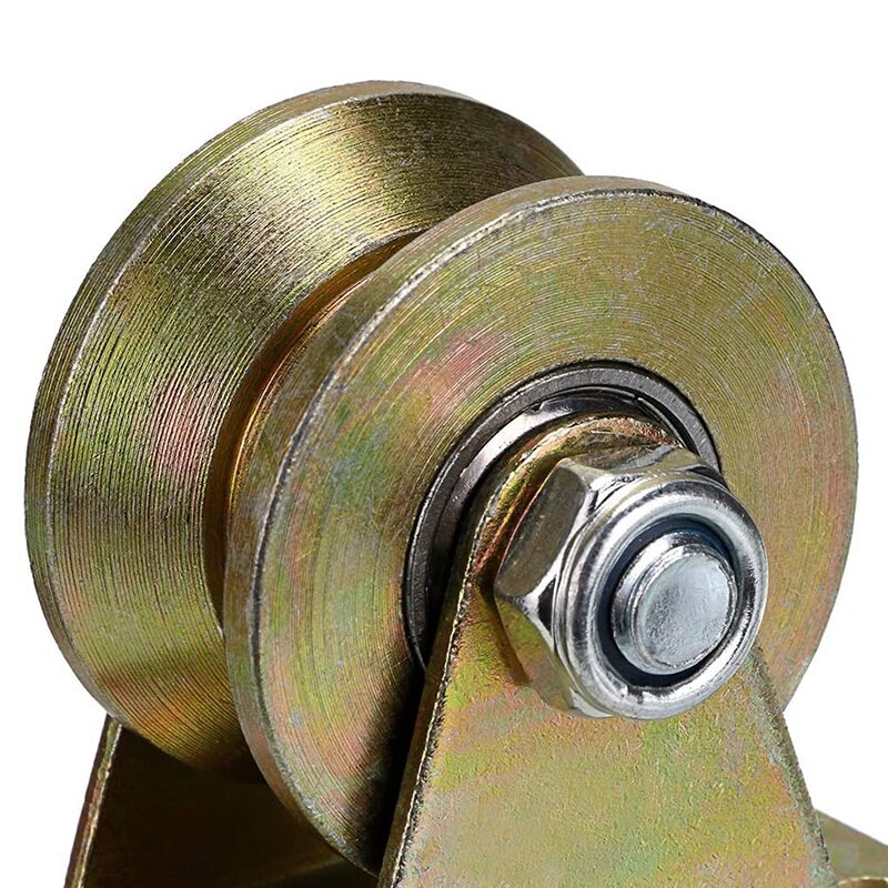 4 Pcs 2 Inch V-Groove Track Wheel Sliding Door Roller for Track Sliding Doors Mechanical Carts and Mobile Workbench