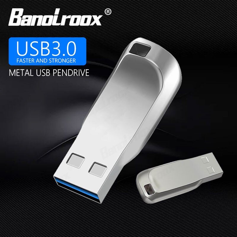 Banolroox USS 3,0-Stick Wasserdicht 128gb 256gb Usb-Stick 64gb 32gb 16gb Pen drive Flash 3,0 usb Metall Memory Stick 10-50 MB/s