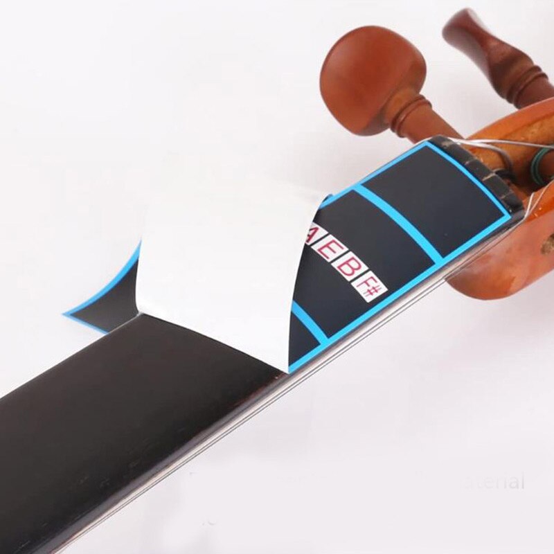 Violin Finger Guide Fingerboard Sticker 1/8 1/4 1/2 3/4 4/4 Violin Intonation Label Fretboard Chart for Kid Practice Beginners