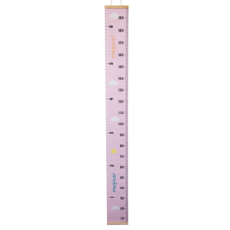 Medidor de pared para niños, regla de medición de crecimiento de altura colgante, decoración de guardería: Cloud models