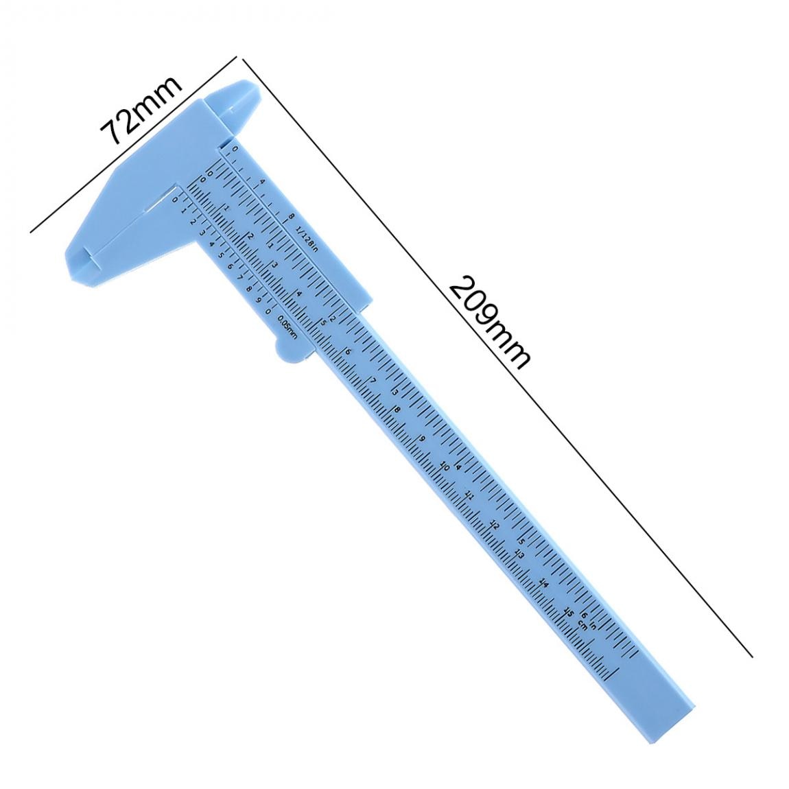 1pcs 0-80mm 0-150mm Double Rule Scale Plastic Vernier Caliper Measuring Students Mini Tool Ruler Vernier Calipers