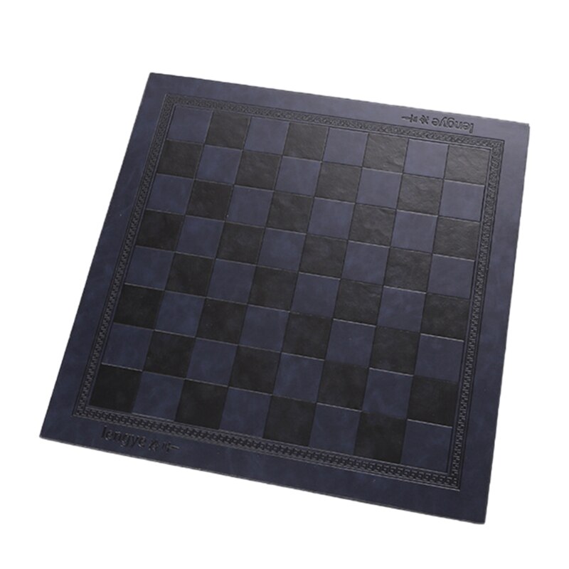Lederen Internationale Schaken Bordspellen Mat Checkers Universele Schaakbord H053