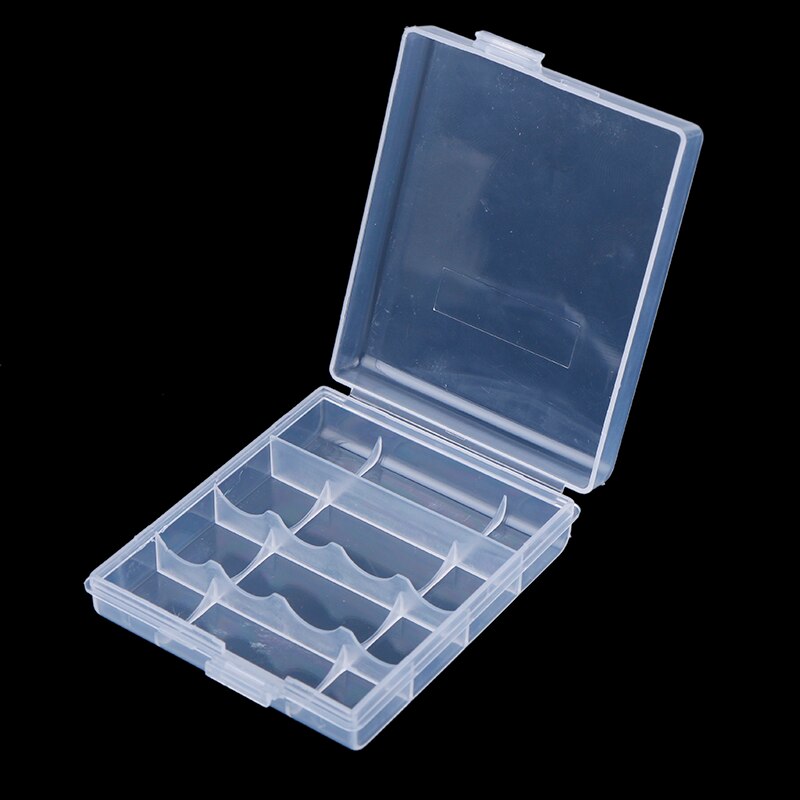 Plastic Geval Houder Storage Box Voor 8x Aa 4x Aa/Aaa Plastic Batterij Opbergdoos Batterij Container Organizer Hard: 4 AA AAA Battery