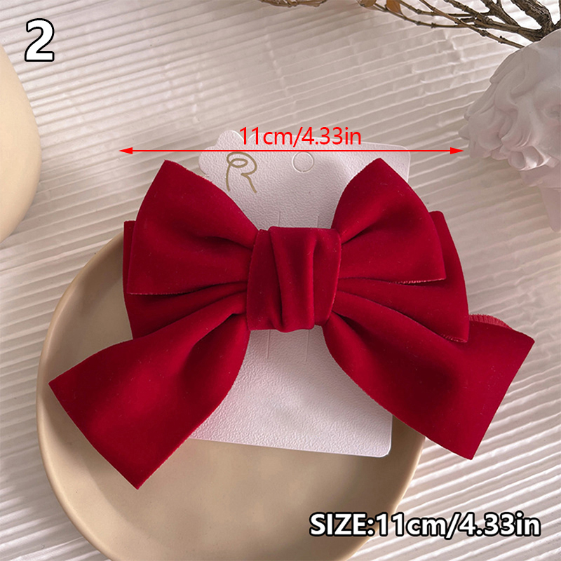 Pinza de pelo de cinta de lazo para niña, pasador de pelo de Primavera de satén sólido Simple, diadema Retro con Clips, accesorios para el cabello