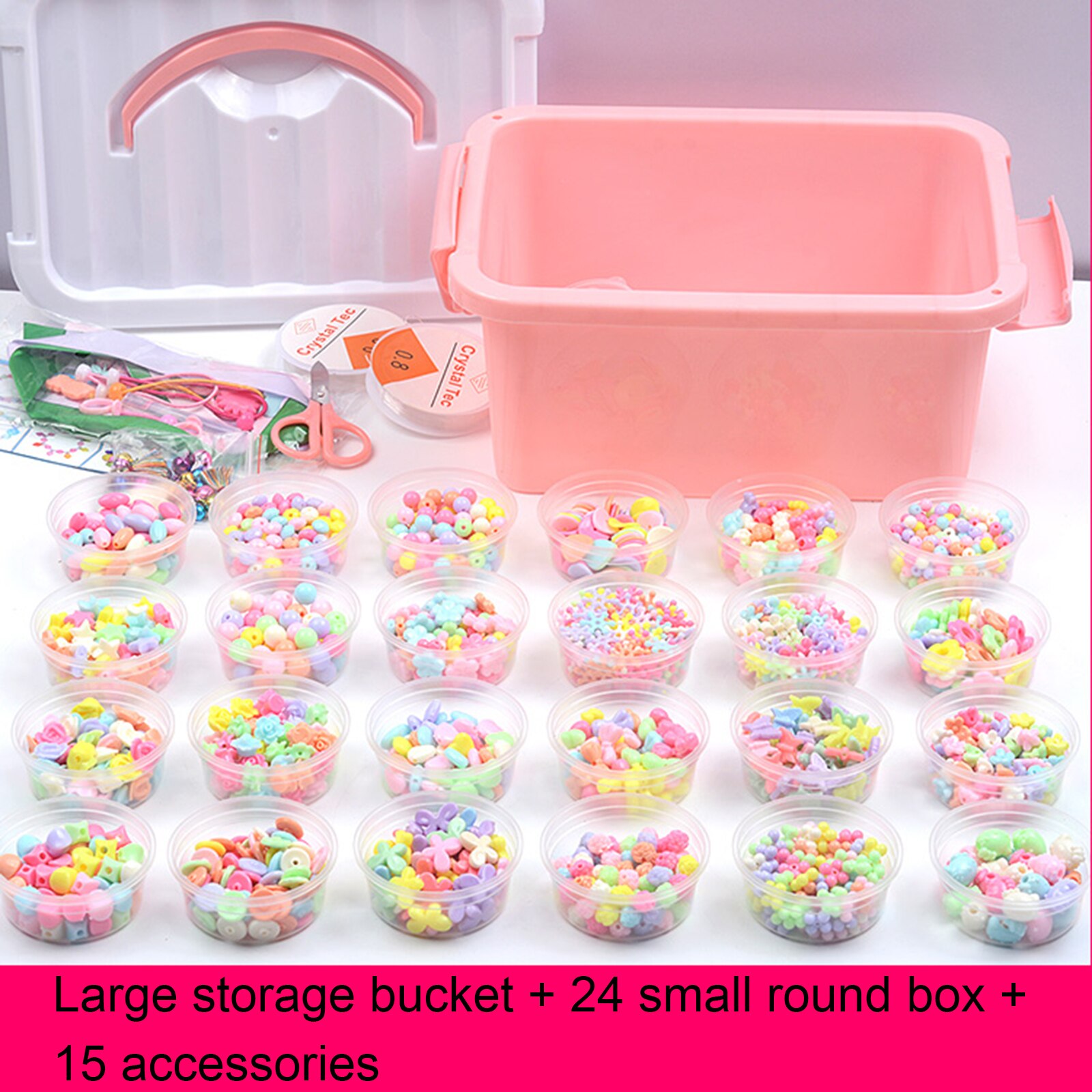 Jewelry Making Kit Seed Beads Box Set Lobster Clasps Beading Cord For DIY Earring Bracelet Necklace Jewelry Making