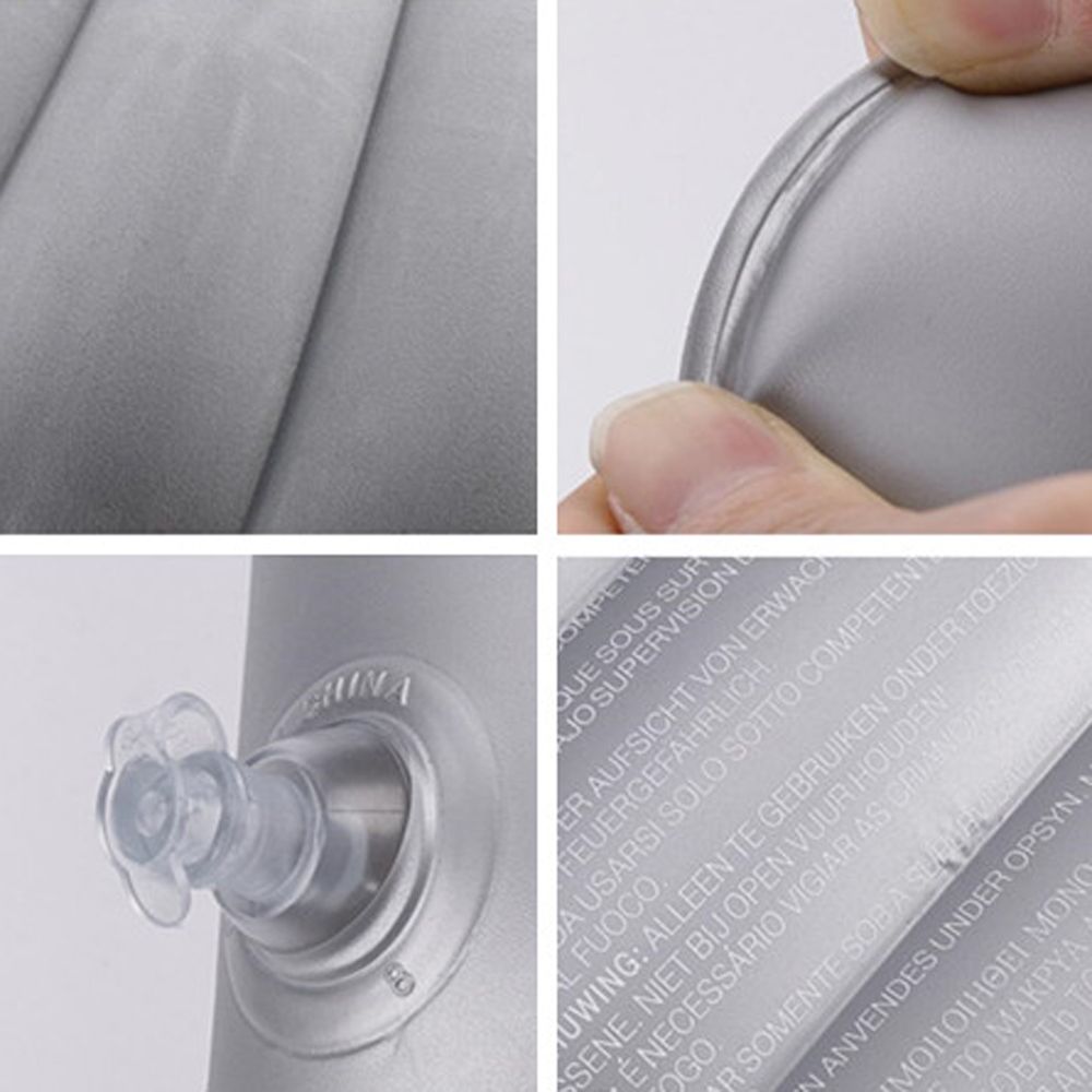 Draagbare Ultralight Opblaasbare Pvc Stroomden Air Kussen Slaap Kussen Reizen Slaapkamer Wandelen Strand Auto Vliegtuig Hoofd Rest Ondersteuning