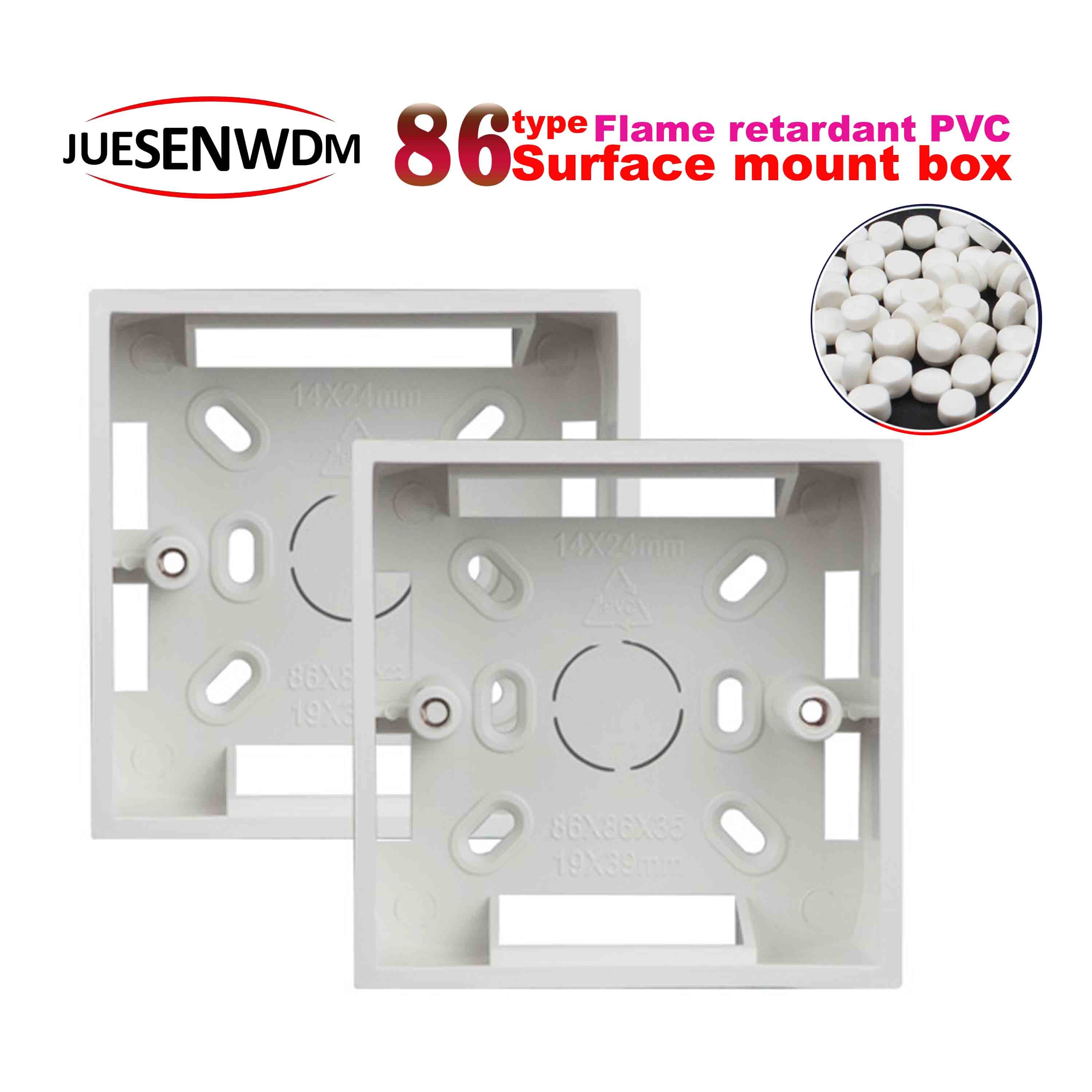 86 type Different thickness 35mm/42mm/50mm Wall Light Switch socket box for 3.3x3.3 inch Wall Plate Mounting Box