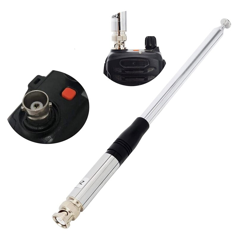Antenne Télescopique FM/DAB - 74 Cm Avec 7 Segments, Pour Radio, TV Et Home Cinéma