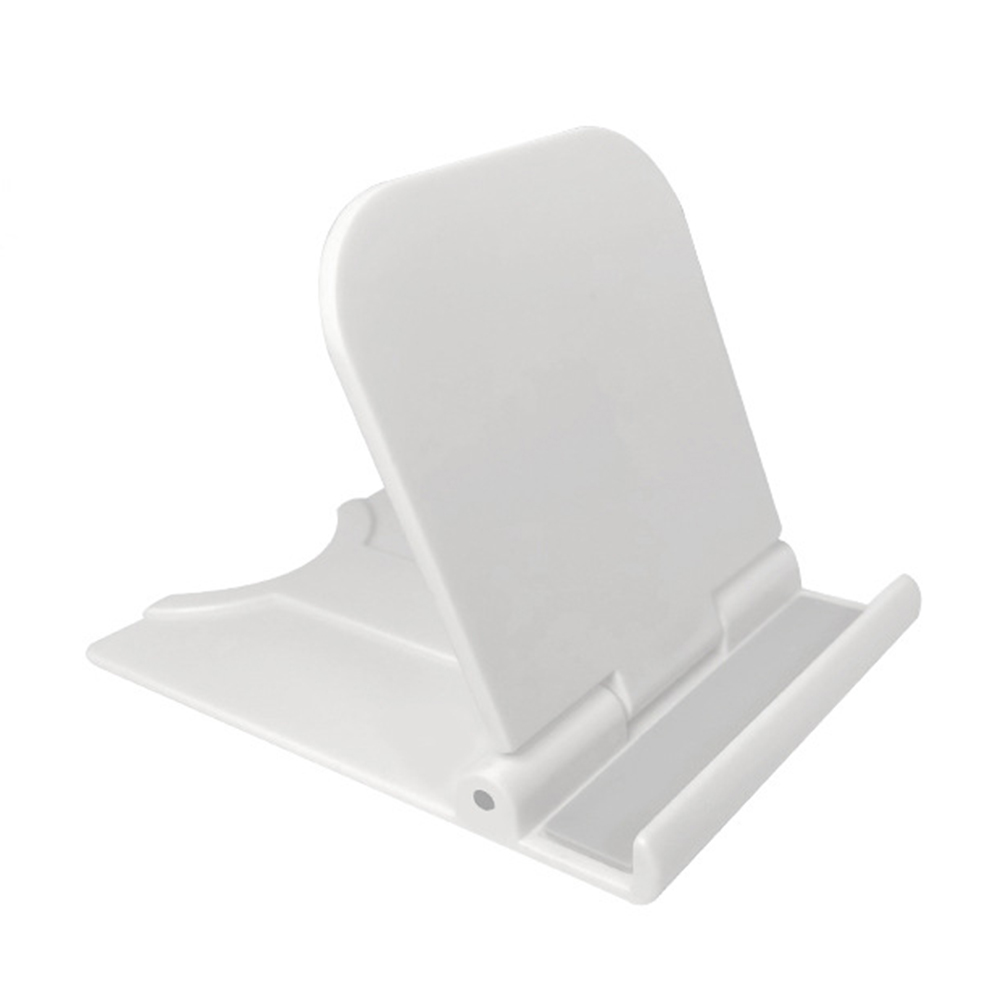 Mini soporte portátil para teléfono, base de escritorio universal de 4 grados ajustable para teléfono móvil iPhone y Android: B-White