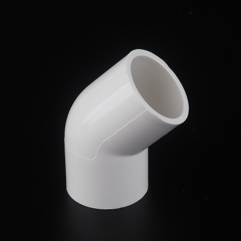 2pcs PVC 20mm 25mm 32mm 40mm 45 Degree Connector for Garden Irrigation Aquarium Adapter Water Tank Water Pipe Elbow Joints
