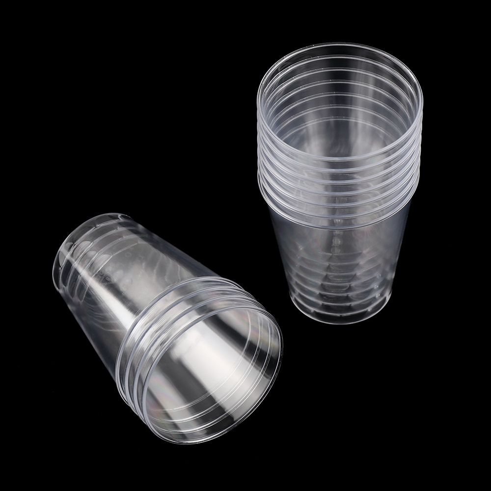 Moule en plastique transparent réutilisable pour dessert au poulet, boîtes à pudding rondes, tasse à muffins pour gâteau Chi, outils de cuisine pour boissons, 50 ml, 90ml