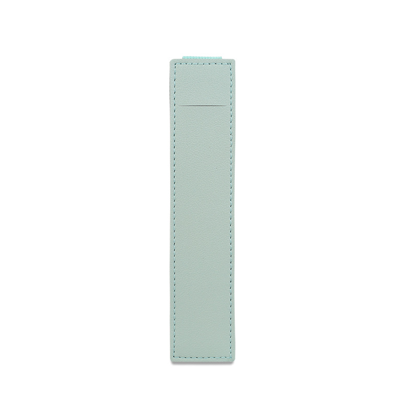 Porte-stylo à bande élastique réglable en cuir, poudres de stylo pour licence, porte-stylo pour ordinateur portable, porte-stylo pour ordinateur portable, 1,2 pièces: kaki foncé