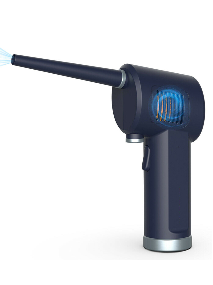 Cordless AIR Duster, Replacement for Compressed Spray Gas Cans, Rechargeable Blower for Computer, Keyboard and Electronics Clean: Blue
