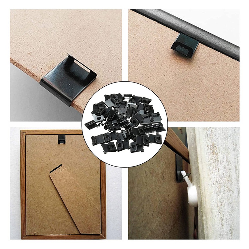 Neue 500 Stück Bild Haken Foto Rahmen Aufhänger Bild Aufhänger Eisen Aufhänger Geeignet Für 2-3Mm Foto Rahmen platte Dicke