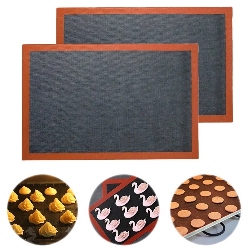 Oven Sheet Liner Silicone Baking Mat Non-Stick for Cookie / /biscuit/puff/eclair Rolling Dough Heat Resistant Pastry Mat Tool