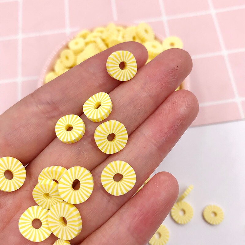 100G Polymer Clay Fruit Slice Nep Hagelslag Voor Ambachten Kristal Modder Vullen Accessoires Diy Nail Art Deeltjes Decoratie