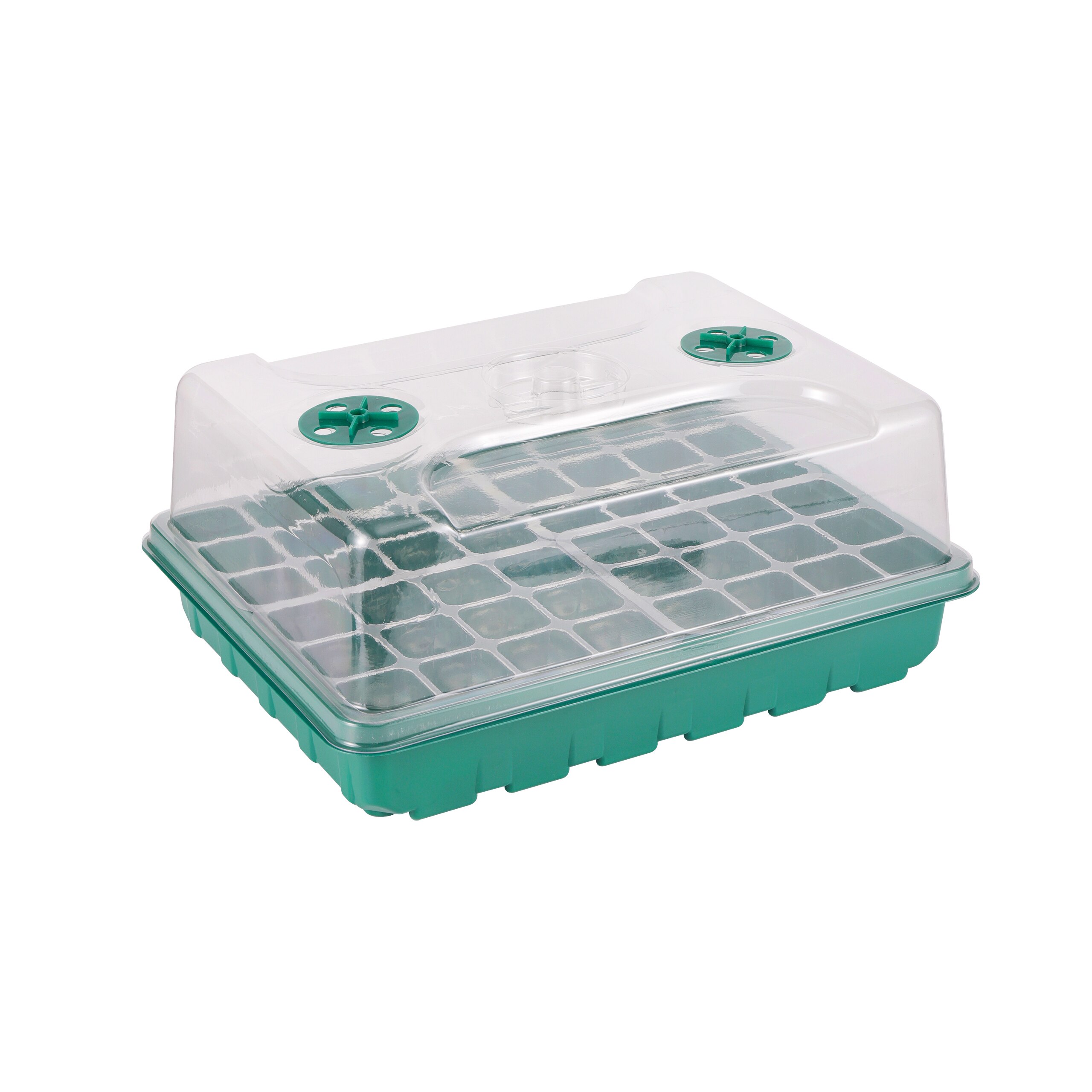 2 Set 48 Cells Seedling Starter Germination Nursery Pot Propagation Growing Box Breathable Plants Vegetable Garden Supplies: Only Box