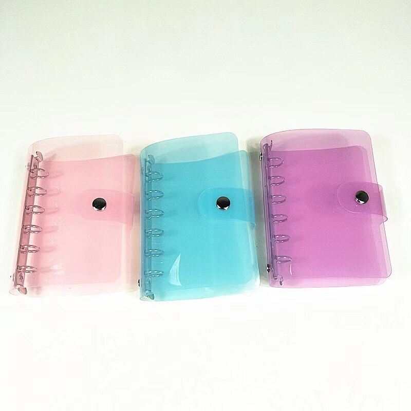 Three-Color 6-Hole Loose-Leaf Cover A5/A6/A7 Translucent Notepad