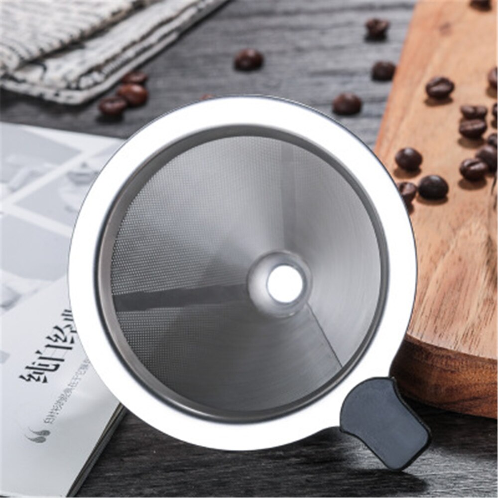 500ML High-Temperature Resistant Glass Coffee Maker Coffee Pot Espresso Coffee Machine with Stainless Steel V60 Filter Pot
