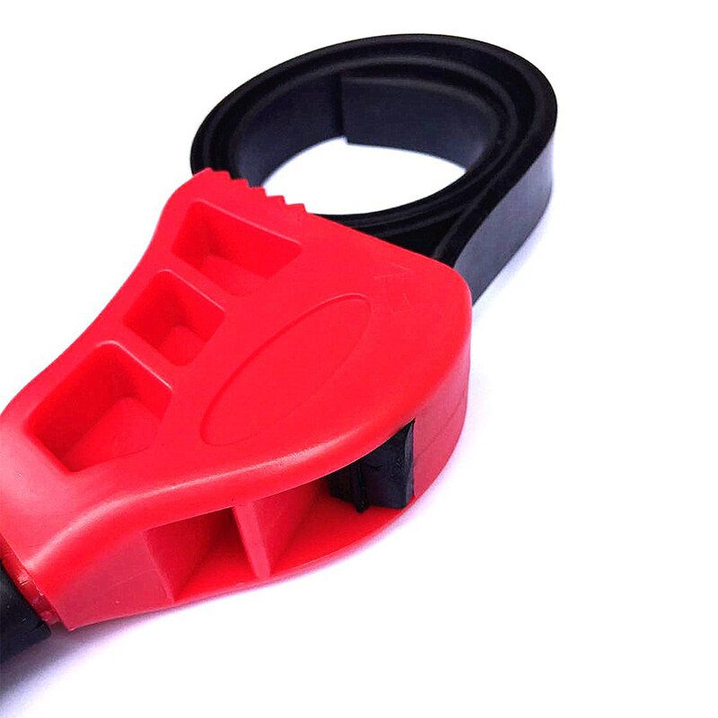 500mm Non-slip Pipeline Wrench Rubber Strap Wrench Jar Lids Tighten Loosen Plumbing Tool Universal Oil Filter Spanner