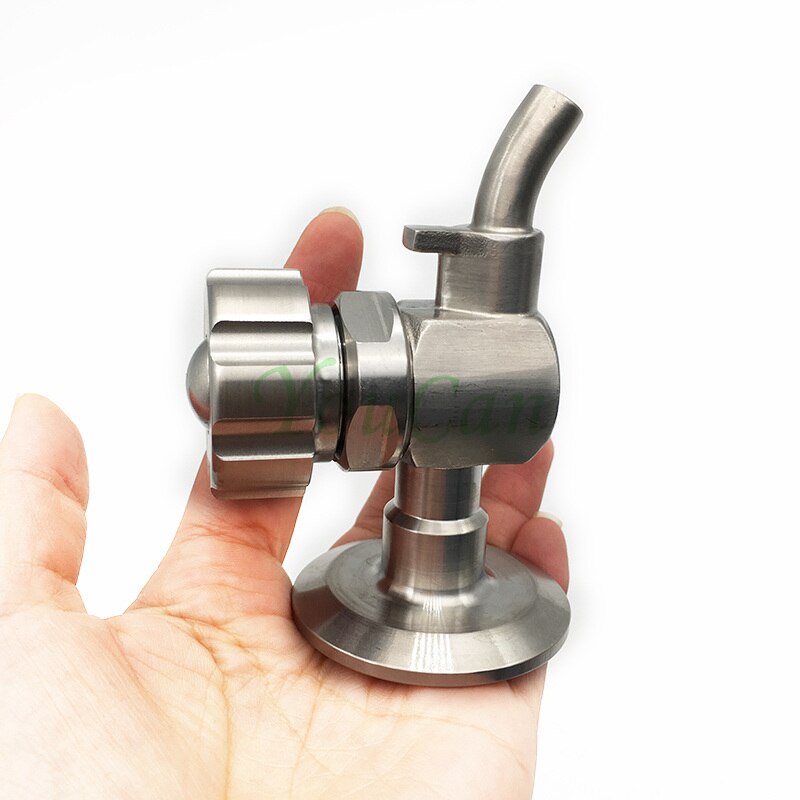 304 Stainless Steel 1.5" Tri Clamp Sample Valve, stainless steel Sampling Coil Conical Fermenter Accessories