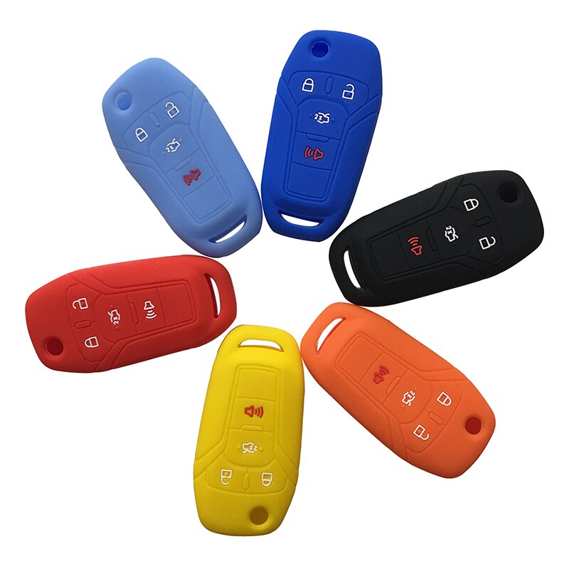 Car Key Cover Shell Skin Holder for Ford Fusion Mustang Fusion Fiesta Remote Flip Keys Case for Keychain Alarm