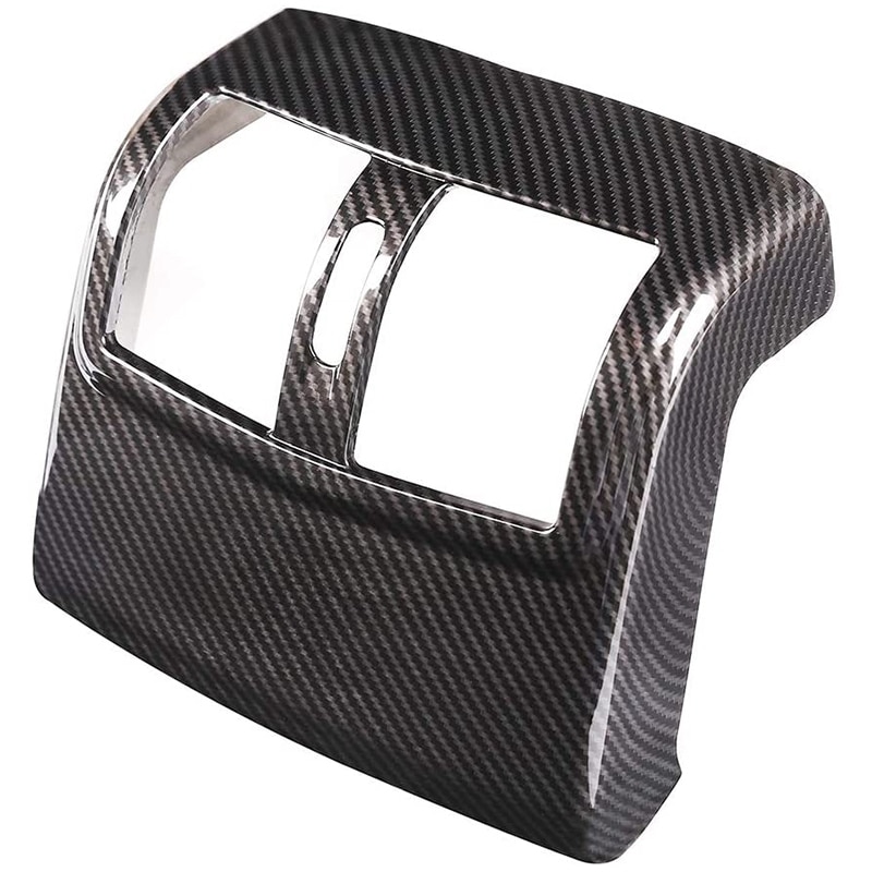 Abs Carbon Fiber Rear Airconditioning Outlet Vent Cover Trim Sticker Accessoires Voor Mercedes Benz W212 E-Klasse