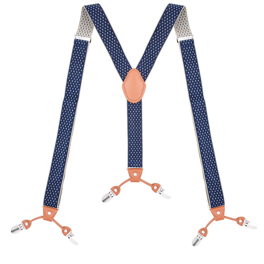 Heavy Duty Big Tall Suspenders for Men Wedding Y-back 3.5cm Wide Adjustable Elastic Trouser Pants Braces Suspensorio Masculino