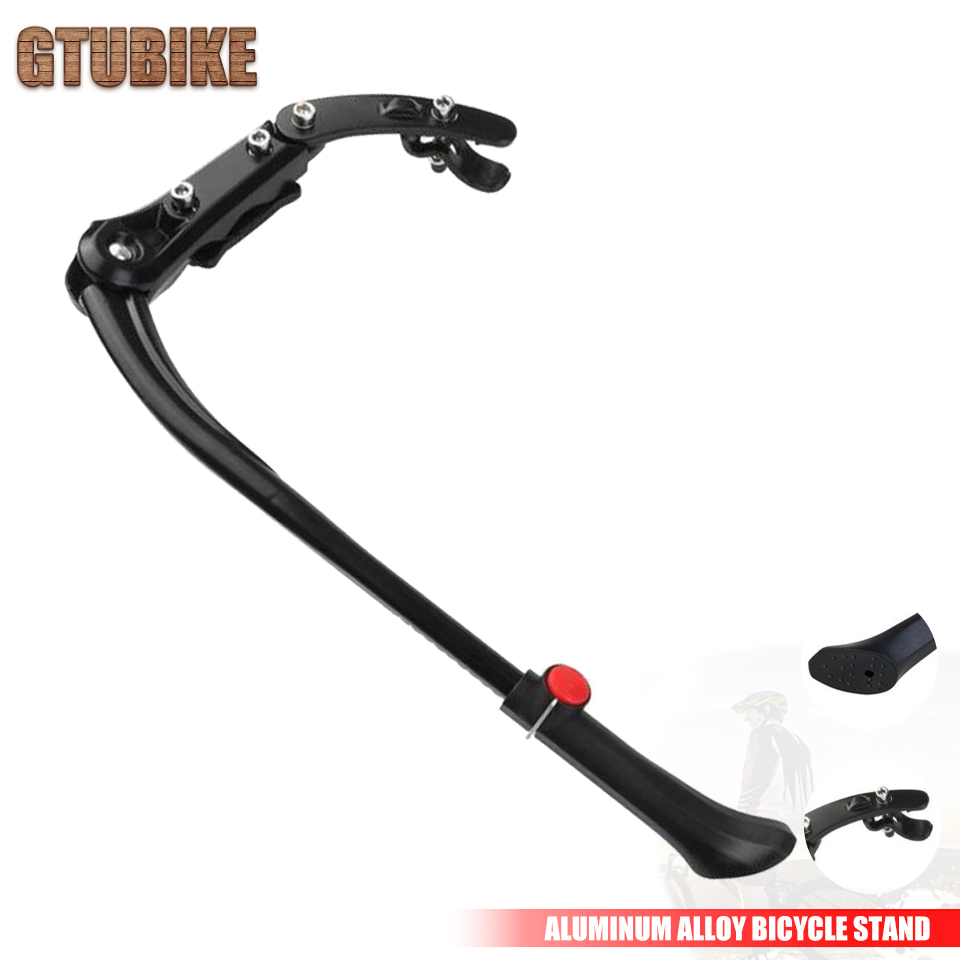 Soporte de palo lateral ajustable para bicicleta de montaña, aleación de aluminio, resistente, novedad